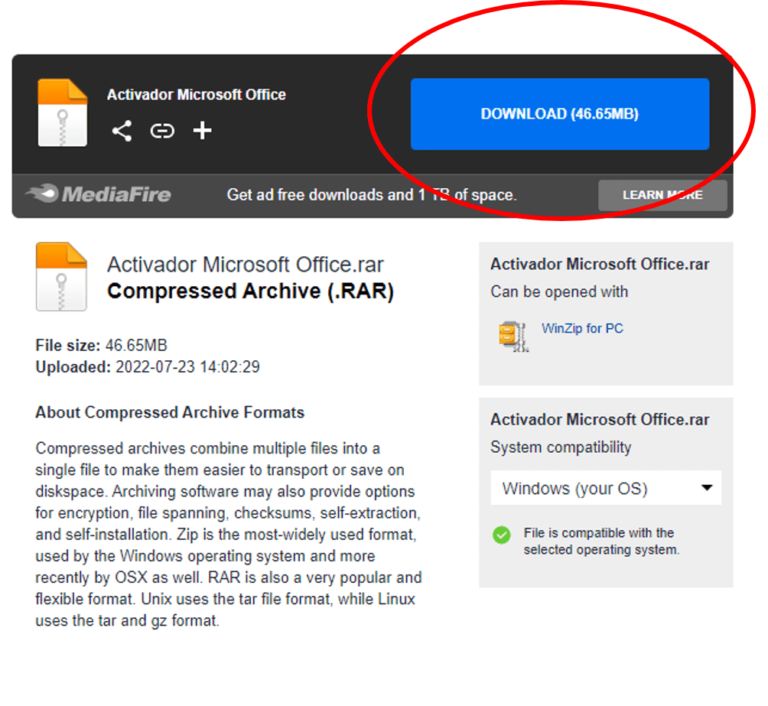 DESCARGA ACTIVADOR OFFICE Y WINDOWS